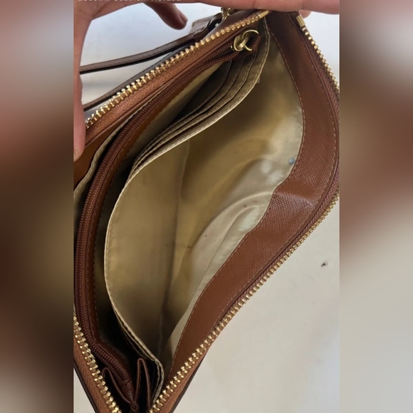 Coach Designer Brown Wristlet Wallet - Picture 6 of 7